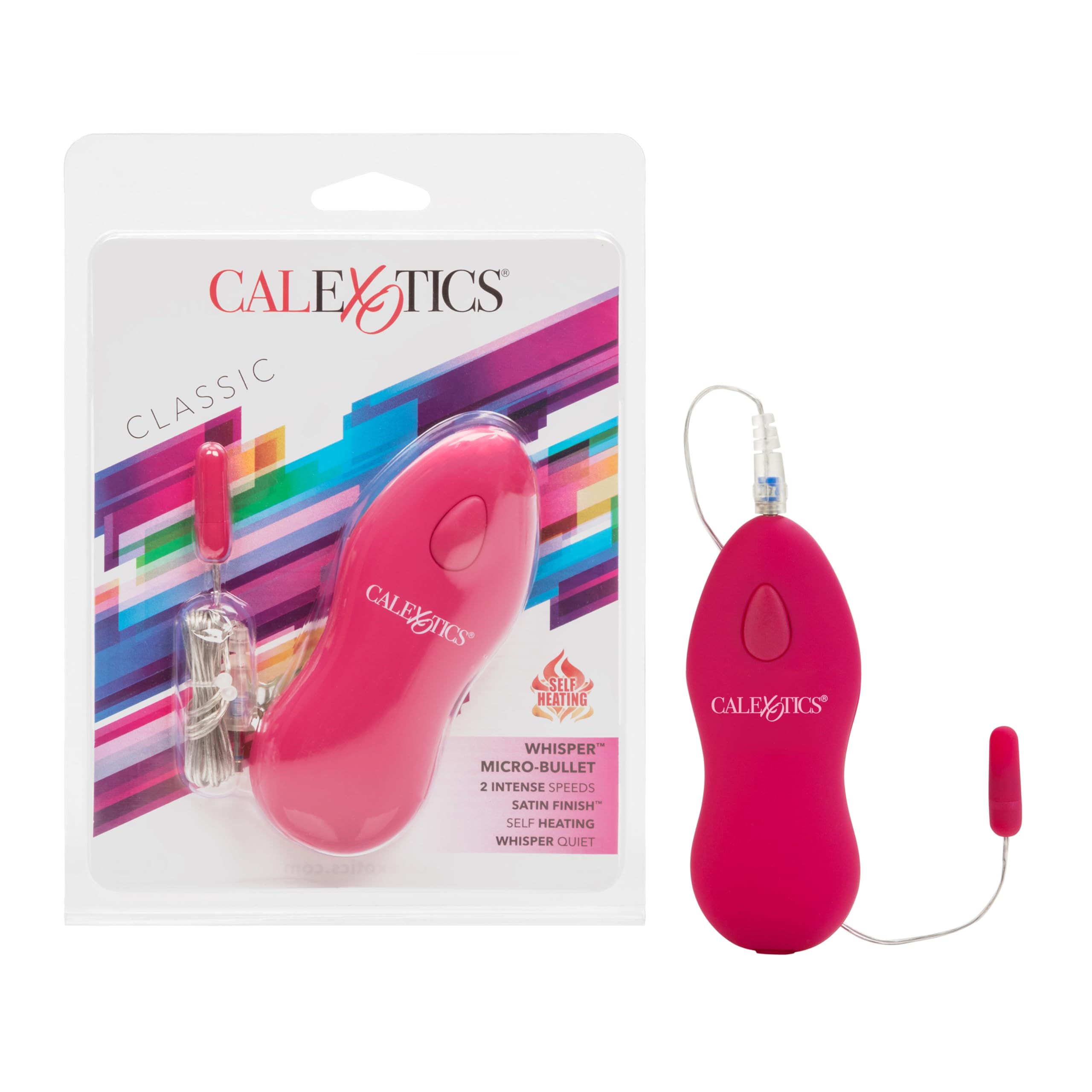 Whisper Micro Bullet – Self Heating Wired Pocket Bullet Vibrator Remote Control
