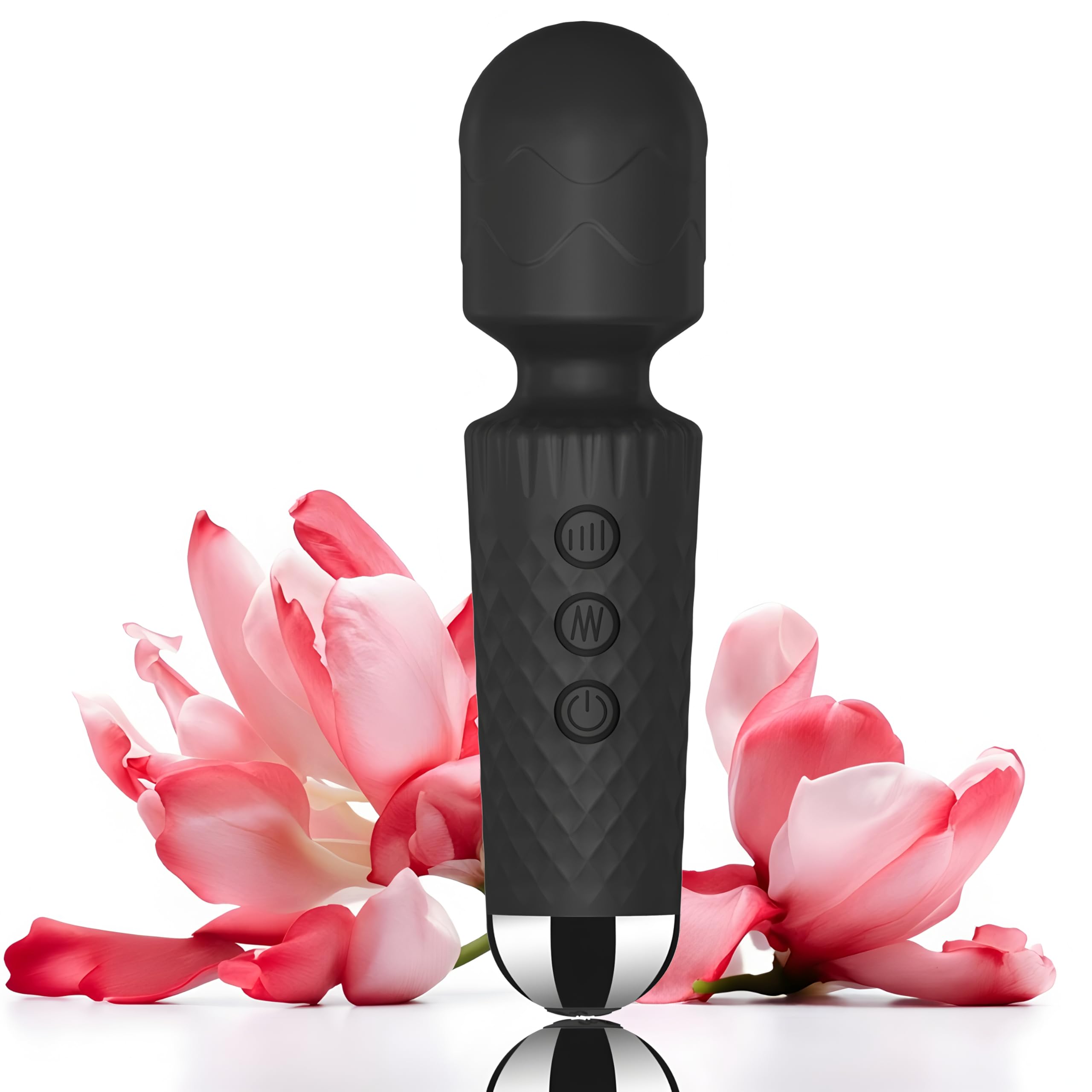 Quiet Mini Personal Wand Massager for Men & Women Waterproof USB Rechargeable