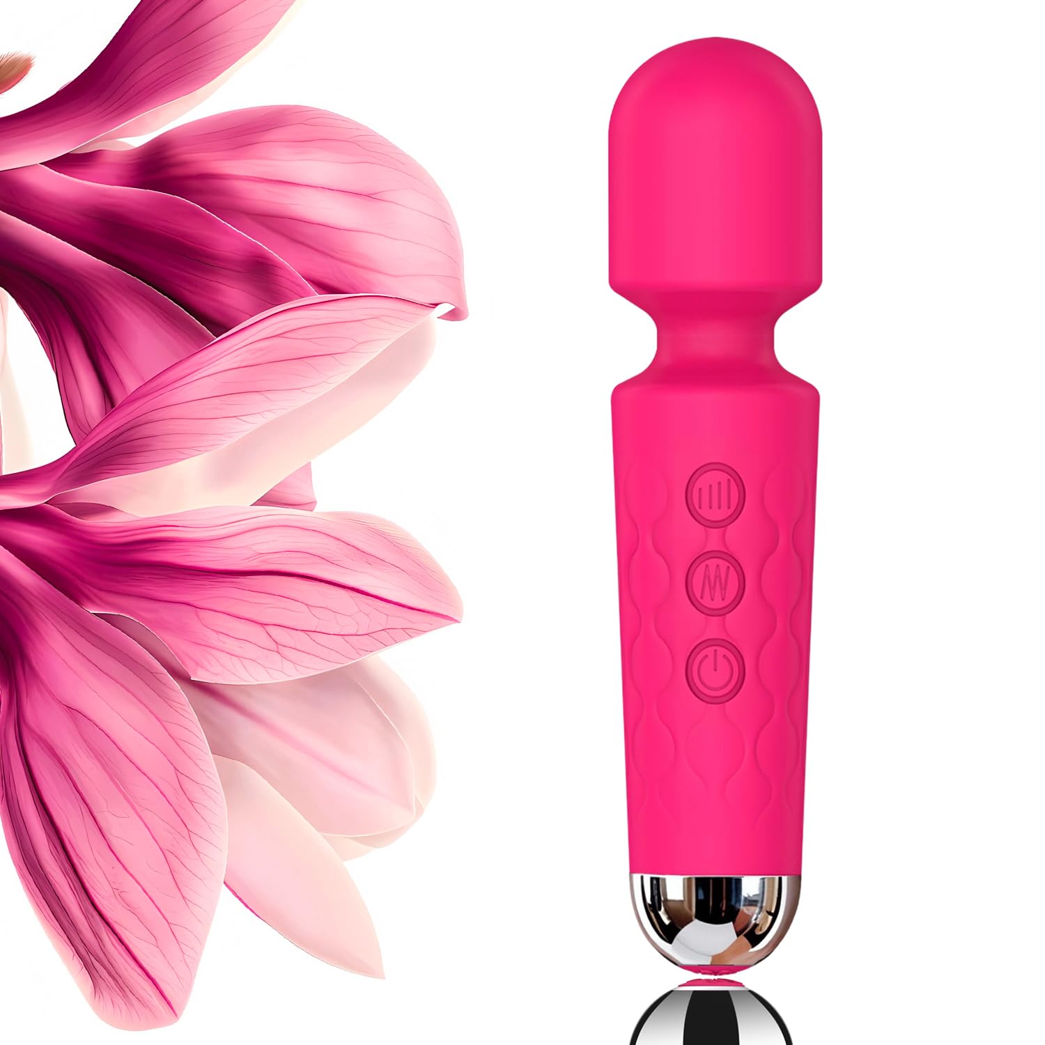 Personal Massager Wand 8 Speeds 20 Modes Handheld Vibration Cordless Portable Waterproof