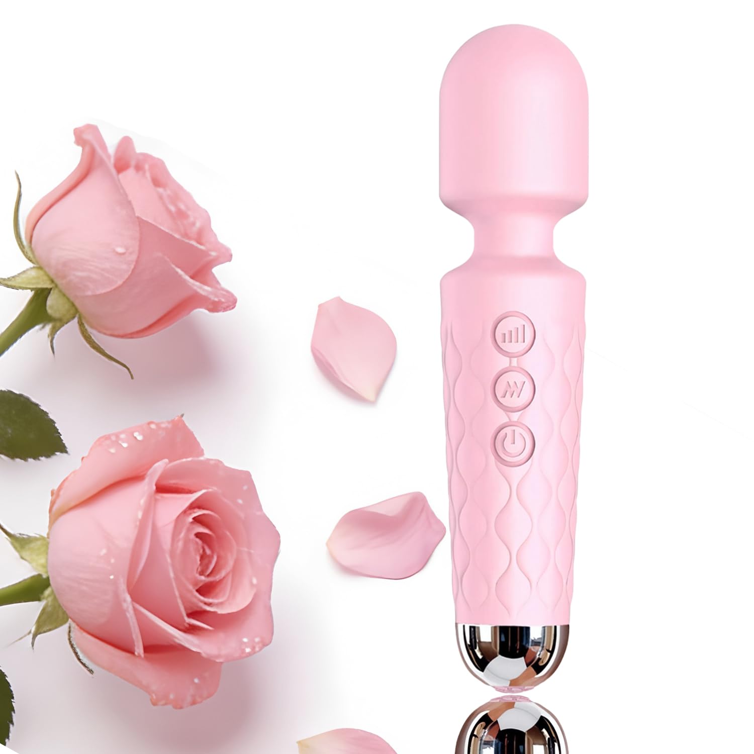 Personal Mini Massager Silicone 8 Speeds 20 Vibration Modes Cordless Portable Waterproof