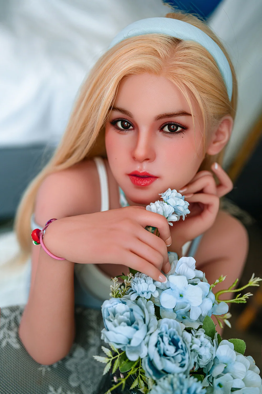 Sylvestra 150cm M15 Silicone ROS Head Sex Doll Movable Jaw TPE Body Adult Oral Sex Love Doll