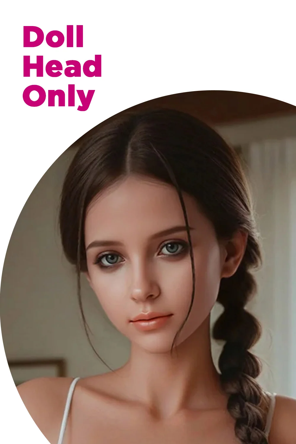 Kaia Plus S22 Realistic Silicone Head Only Adult Love Doll Head ONLY