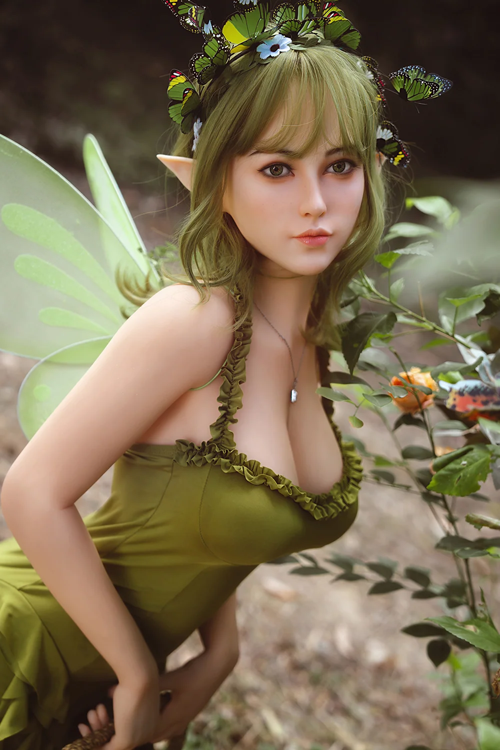 Eliana Plus 160cm S19 Silicone Head Elf Sex Doll TPE Body Adult Genie Love Doll (Free 2ND Head) alternate view