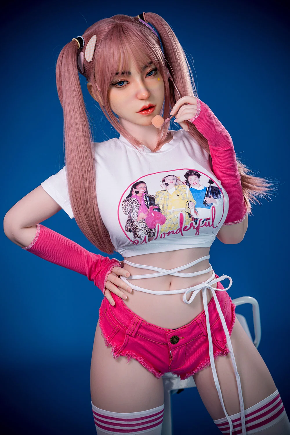 163cm Loly Plus Full Silicone ROS Head Sex Doll #F1 Realistic Movable Jaw Oral Sex Adult Love Doll 2 In 1 Function