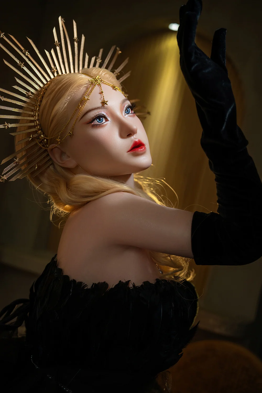 Kvn 164cm M29 Silicone ROS Head Sex Doll Realistic Oral Sex Movable Jaw Adult Love Doll alternate view