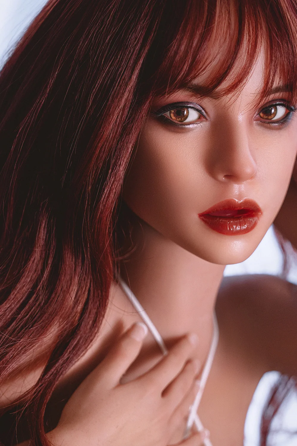 Dakota 164cm M28 Full Silicone Movable Jaw Oral Sex Doll Tanned Skin D-Cup Boob Adult ROS Head Love Doll alternate view