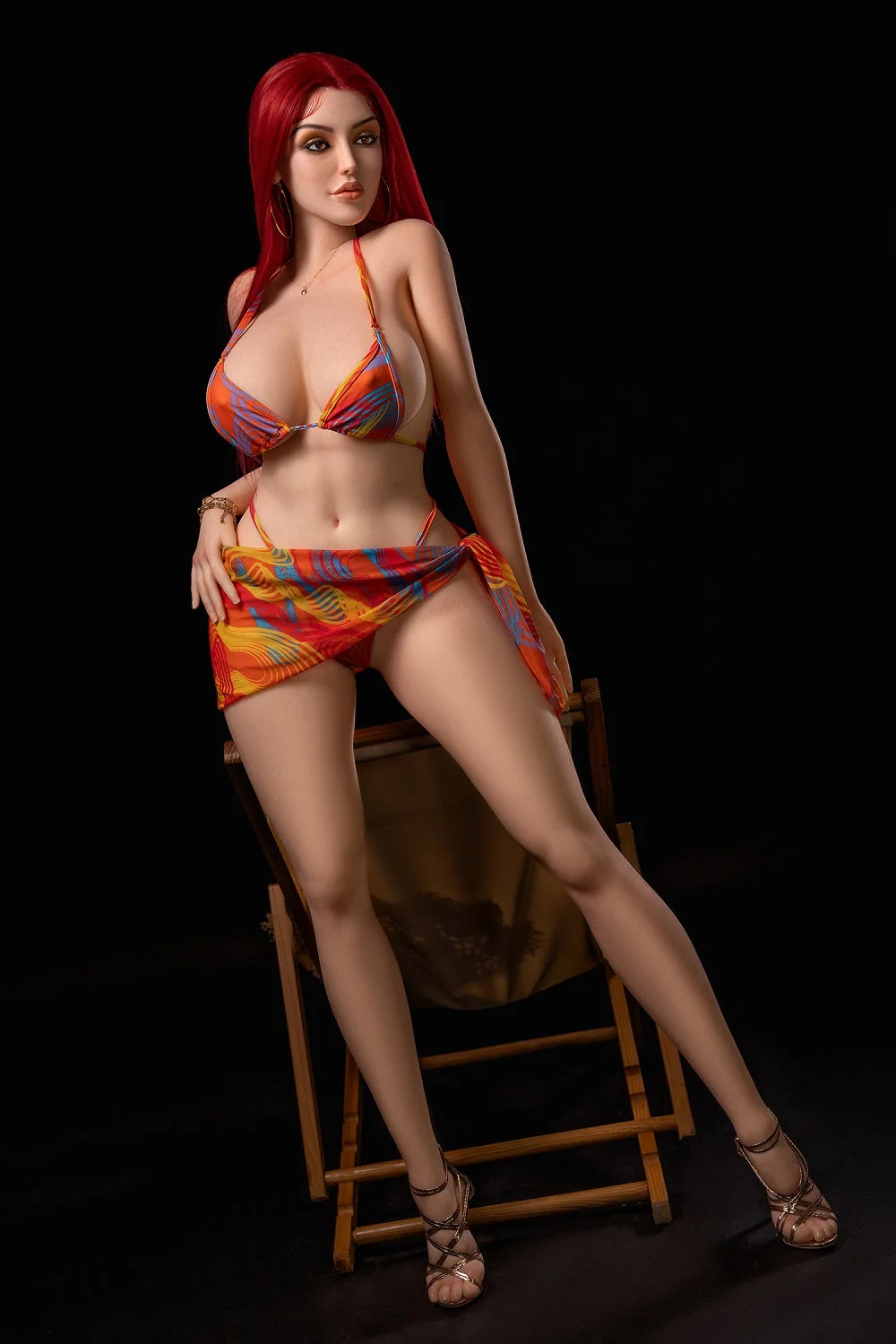 Camila Silicone Head Sex Doll TPE Body Adult Love Doll Red Hair BBW Love Doll alternate view
