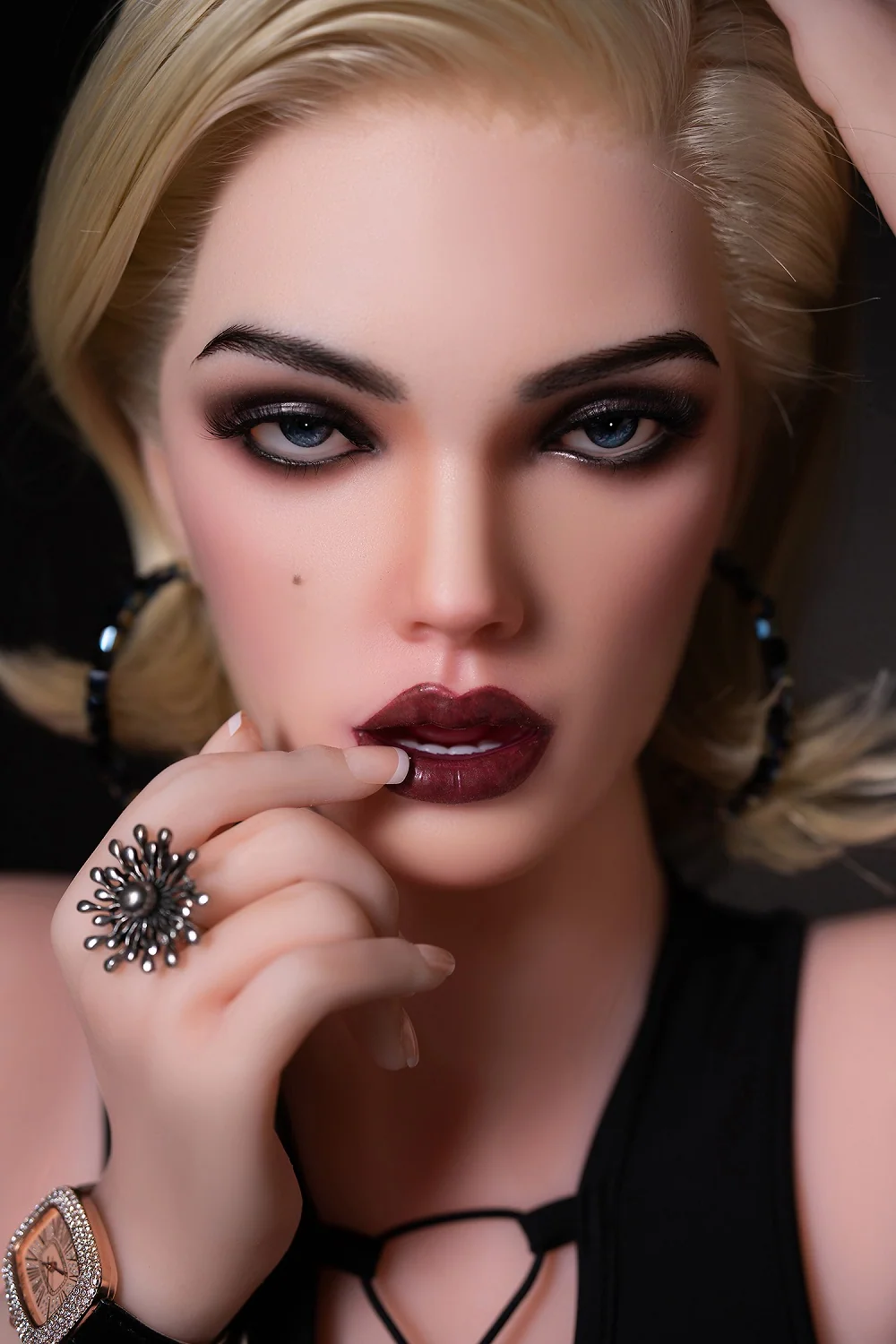 Carla 170cm M14 Silicone ROS Head Sex Doll TPE Body Oral Sex Medium Boobs Movable Jaw Adult Love Doll
