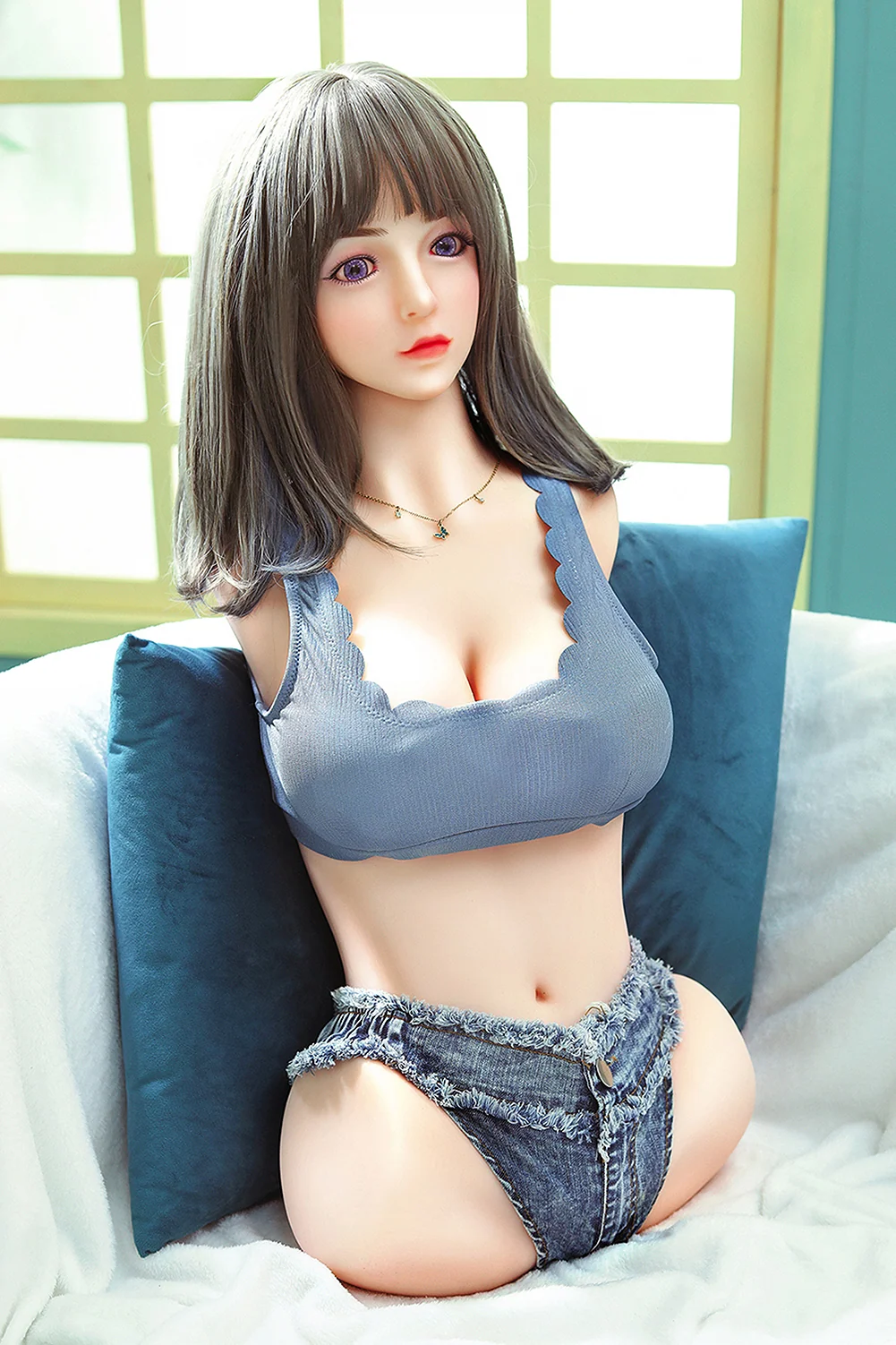 65cm Cute Torso TPE Sex Doll Electric Hip Half TPE Love Doll Jelly Breasts