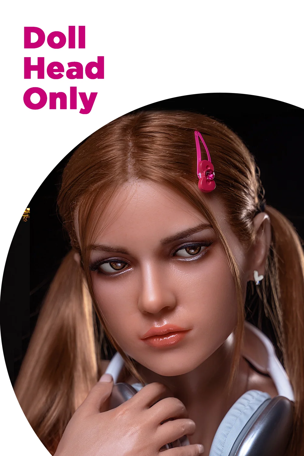 Wrenlee M6 Silicone Sex Doll ROS Head Oral Sex Love Doll Movable Jaw Head Only