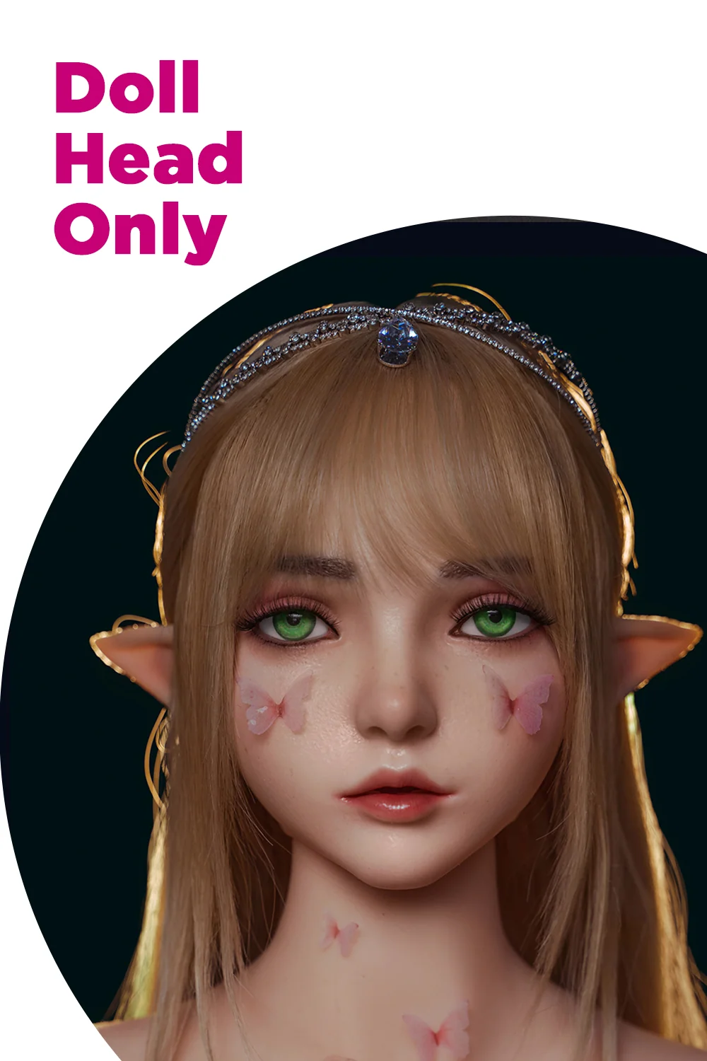 Keely M8 Silicone Sex Doll ROS Head Love Doll Movable Jaw Head Only