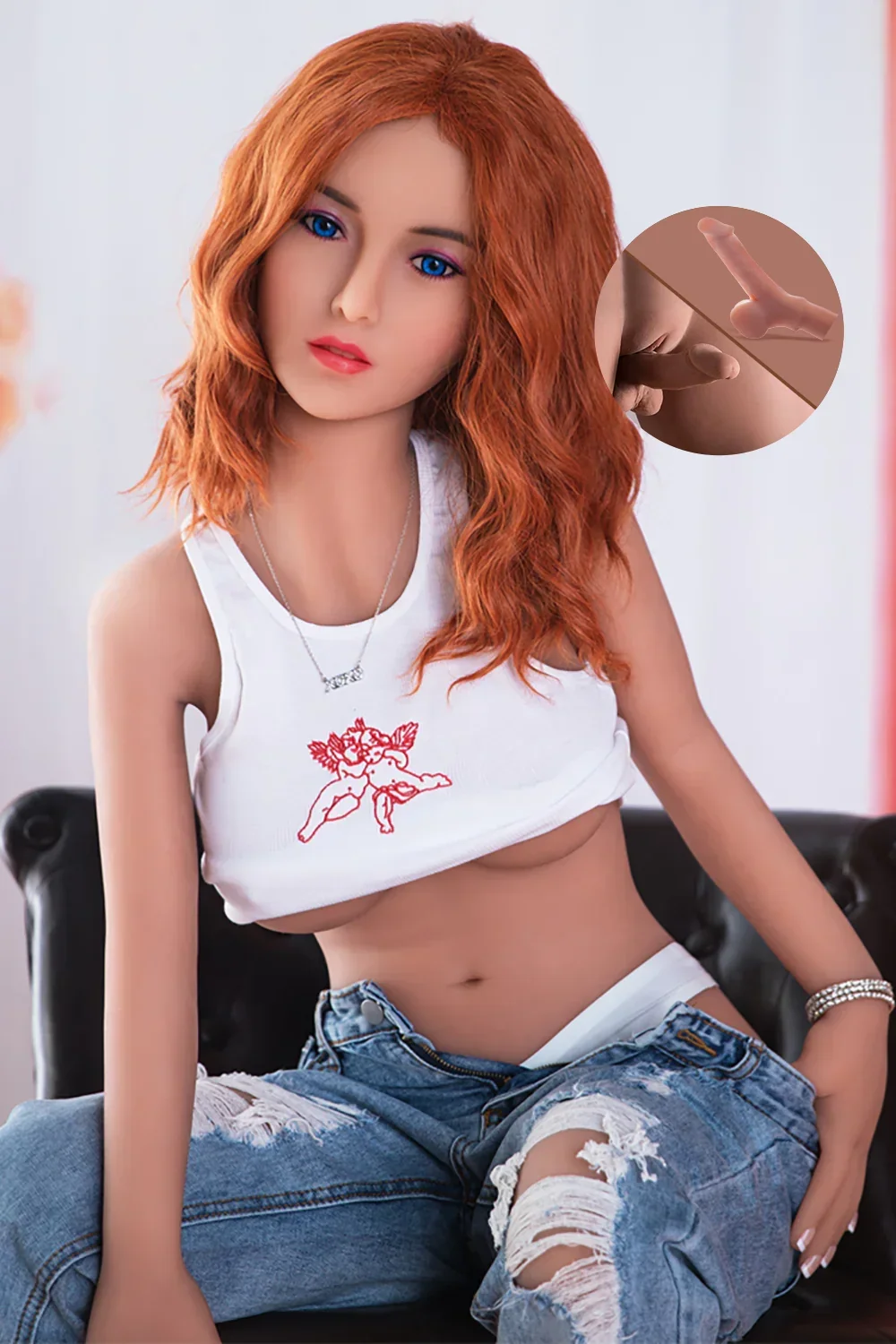 Haven 150cm 187# Transgender TPE Sex Doll Tanned Skin Sexy Real Lesbian Doll Adult Shemale Love Doll