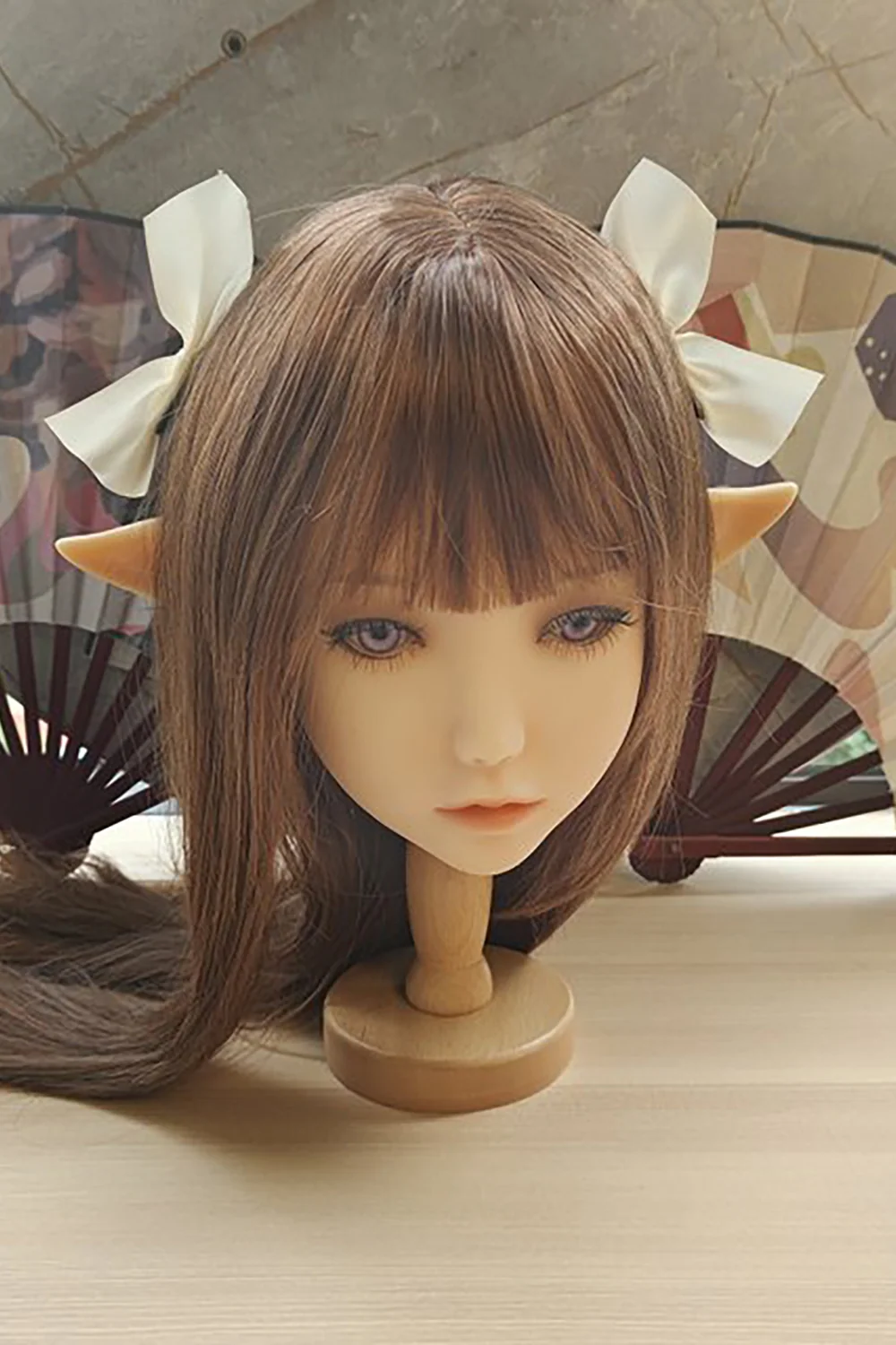 Sex Doll Wooden Head Stand Sex Doll Head Storage Stand Adult Love Doll Display Wooden Stand alternate view