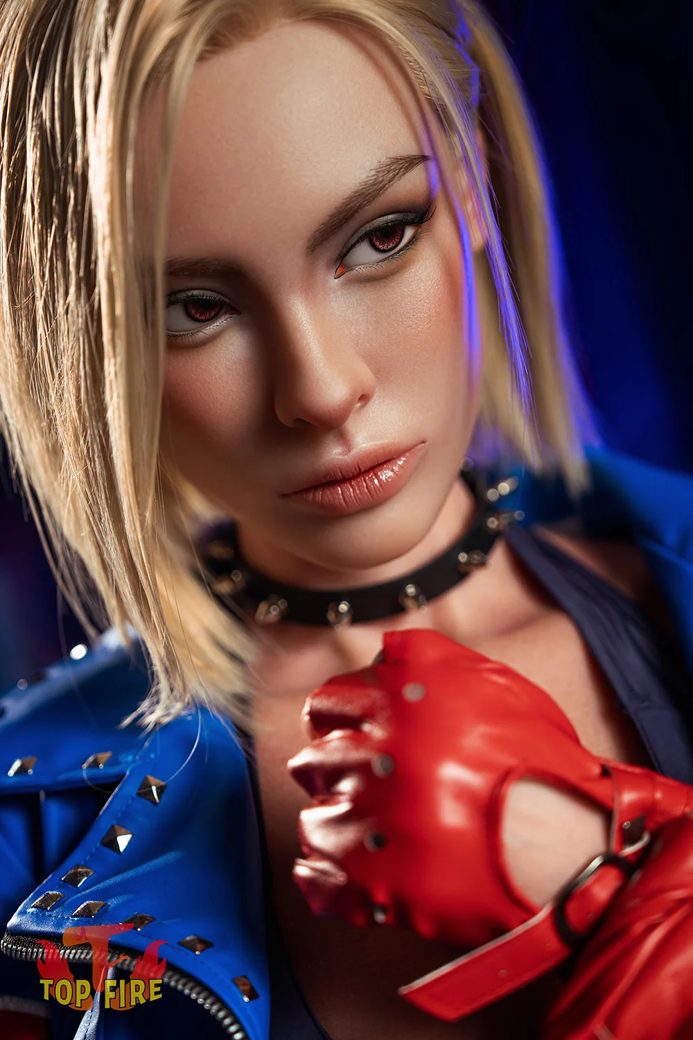 Topfire Joanna 176cm T43 Blonde Short Hair Full Silicone ROS Sex Doll Tanned Skin Silicone Adult Love Doll with Auto Functions