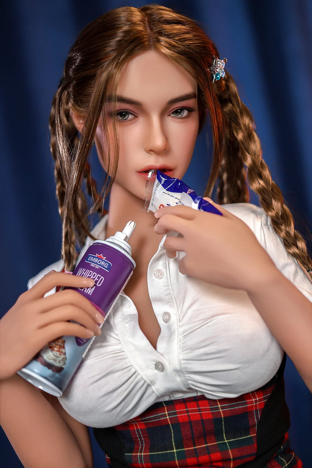 Kiara 164cm #934E Silicone ROS Head Sex Doll TPE Body Oral Sex Adult Love Doll alternate view