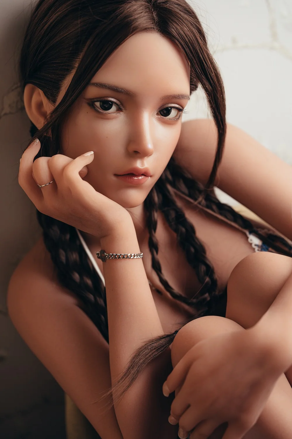 Carlee Plus K29 Silicone Head Jelly Breasts Sex Doll Tanned Skin TPE Body Adult Love Doll