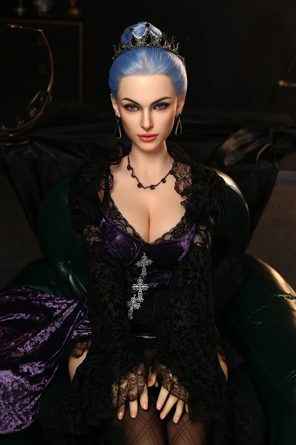 Jovie 163A SNK34 Soft Silicone ROS Head Sex Doll TPE Body Natural Skin TPE Adult Love Doll (Free 2ND Head) alternate view
