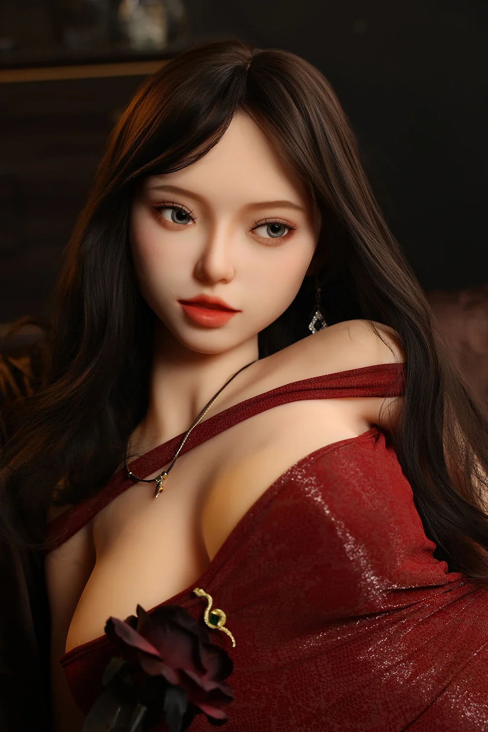 Eliora 163cm SNK39 Unique Design TPE Sex Dolls Natural Skin Jelly Boobs Adult Love Doll (Free 2ND Head)