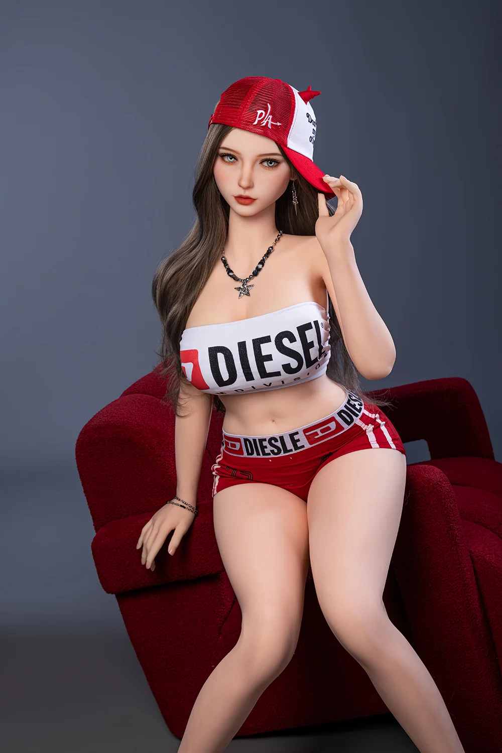 Nyra 163cm SNK47 Unique Design Big Boobs TPE Sex Doll Natural Skin TPE Love Doll (Free 2ND Head)
