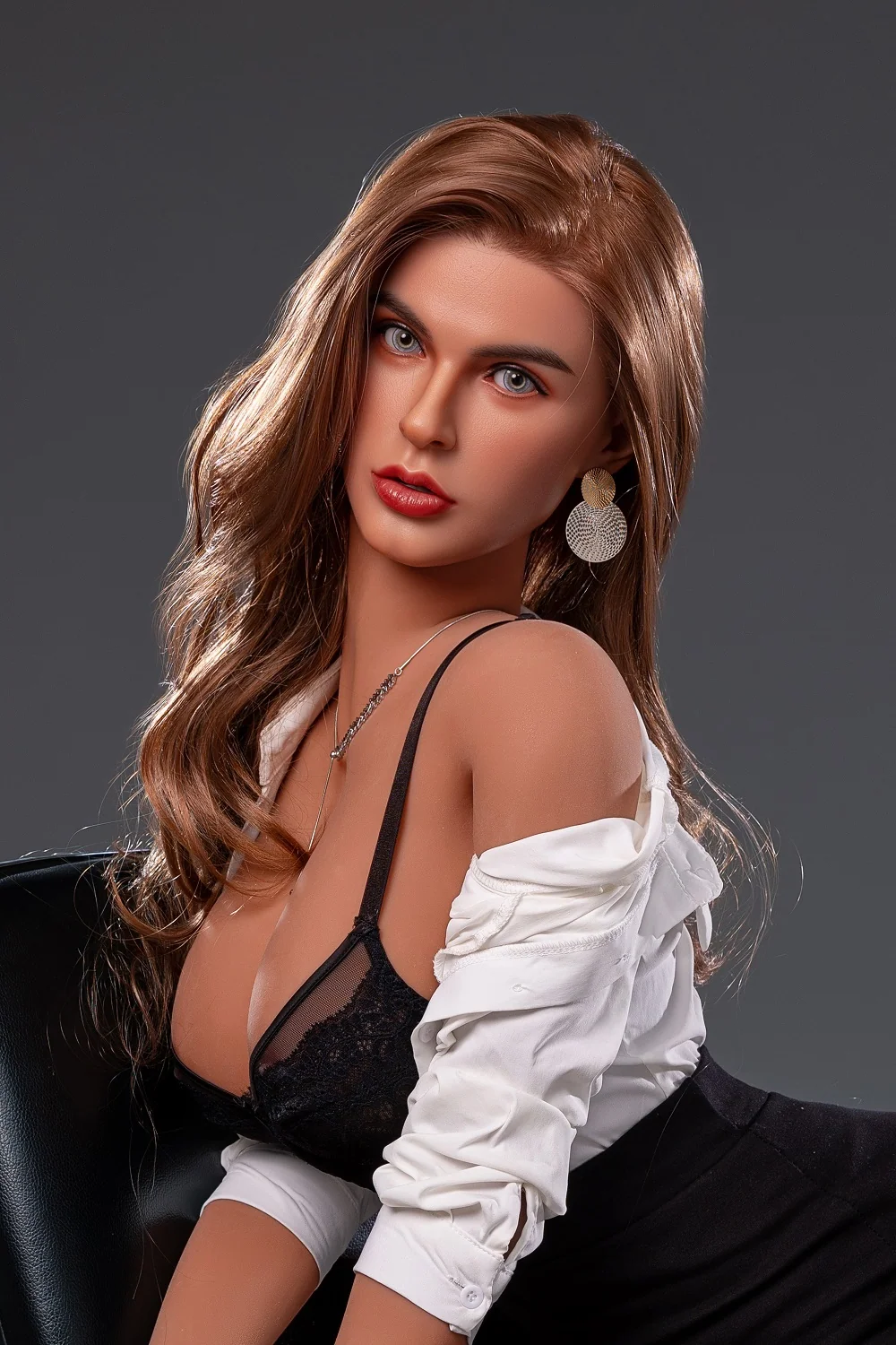Kora 163cm TPE/Silicone ROS Head TPE Body Sex Doll Realistic Movable Jaw Oral Sex Love Doll alternate view