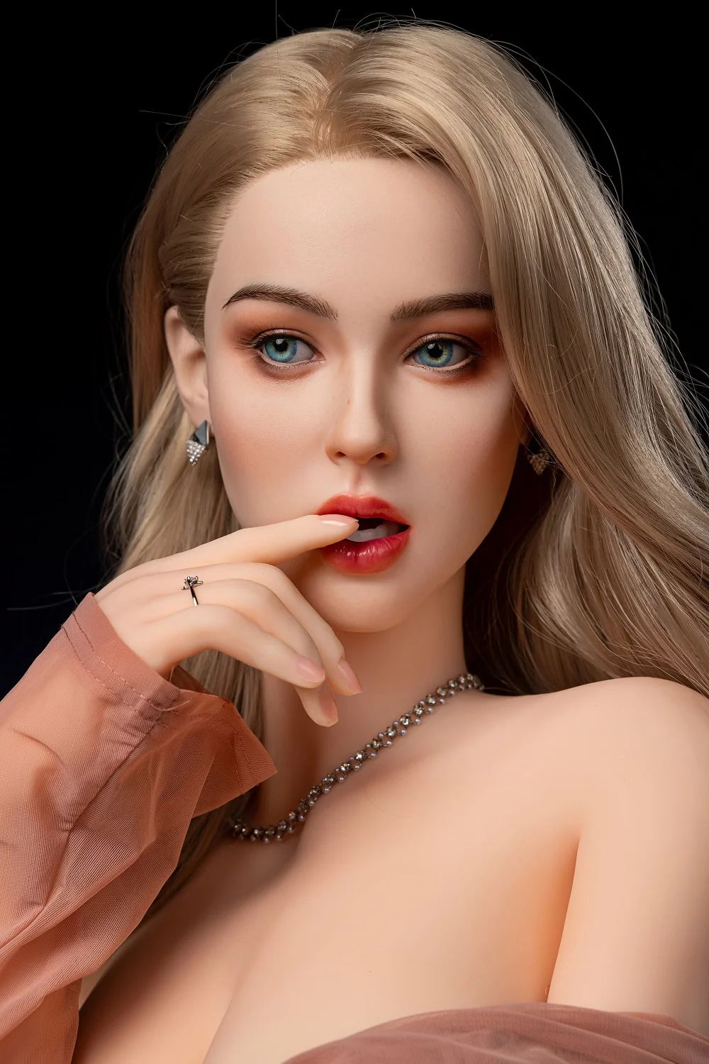 Suki 163cm SNK20 Unique Design Silicone ROS Head Sex Doll TPE Body Movable Jaw Adult Love Doll