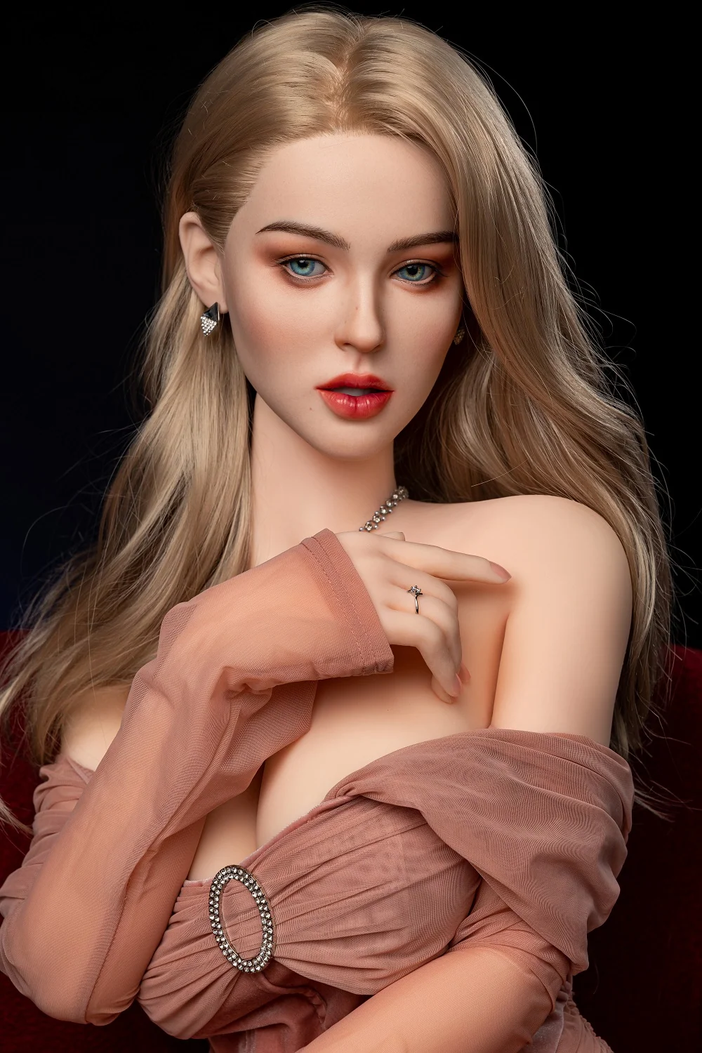 Suki 163cm SNK20 Unique Design Silicone ROS Head Sex Doll TPE Body Movable Jaw Adult Love Doll alternate view