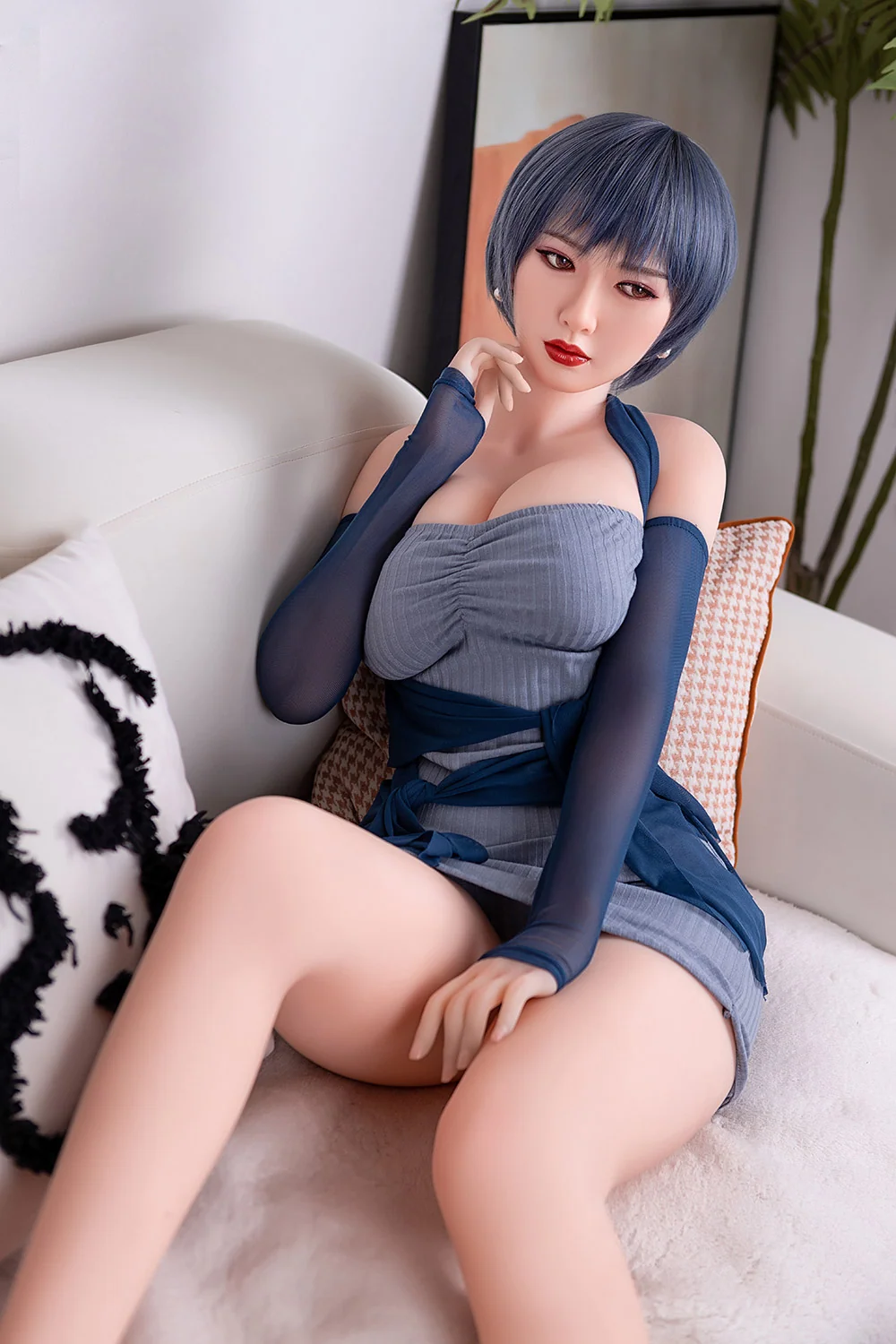 Karen 160cm #54 Head B-cup TPE Sex Doll Short Hair Goddess Realistic Sexy Love Doll
