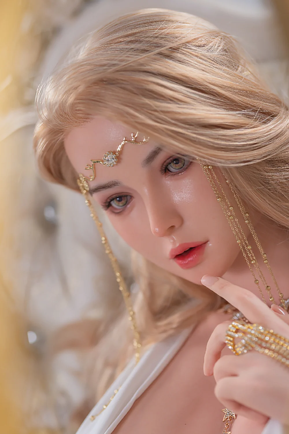 168cm Cielo #36 Full Silicone Blonde Fairy Sex Doll Realistic Medium Boobs Adult Love Doll alternate view