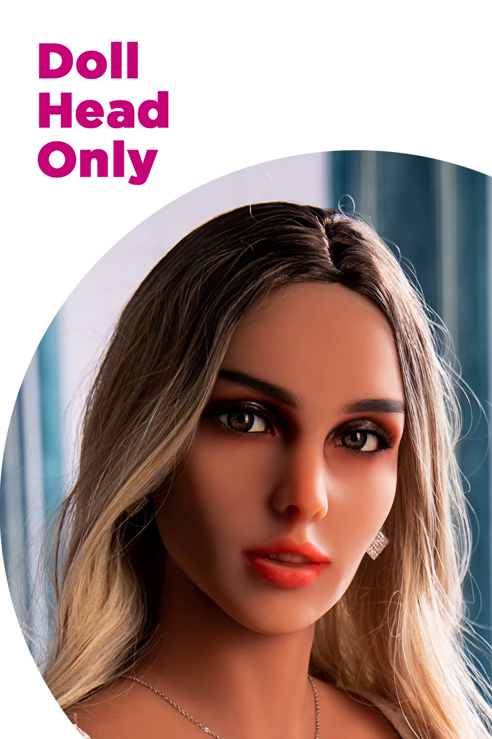 Jovany #346 Realistic TPE Sex Doll Head Adult Love Doll Head ONLY
