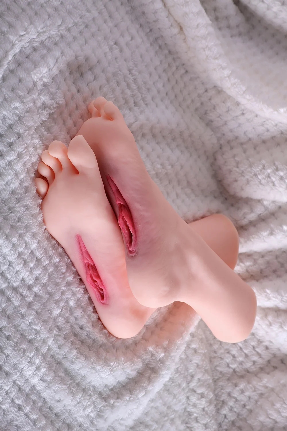 Realistic TPE Foot with Vagina Fetish Toy Foot Fetishism Adult Sex Toy for Men alternate view