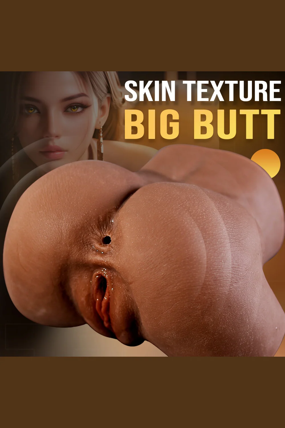 Lifelike Sexy Butt Torso Sex Doll Tanned Skin TPE Ass Doll Sex Doll Torso alternate view